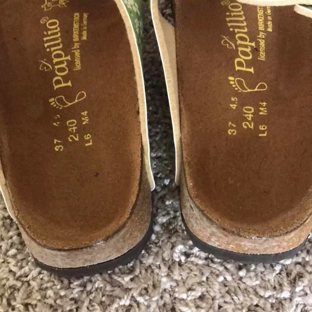 Green Floral Birkenstock Women's Sandals - Picture 9 of 9